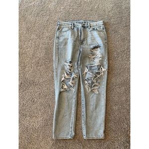 AE Distressed Mom Jean
